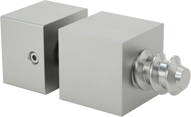 İki Parçalı Mesafe Paneli Asma Braketi, 1/8" maksimum panel kalınlığı için, 1/2“ ve 3/8” Uzun Kenarlar, 1/2" Yükseklik