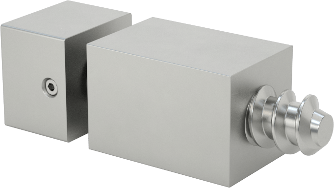 İki Parçalı Mesafe Paneli Asma Braketi, 1/8" maksimum panel kalınlığı için, 3/4“ ve 3/8” Uzun Kenarlar, 1/2" Yükseklik