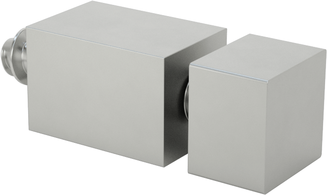 İki Parçalı Mesafe Paneli Asma Braketi, 1/8" maksimum panel kalınlığı için, 3/4“ ve 3/8” Uzun Kenarlar, 1/2" Yükseklik
