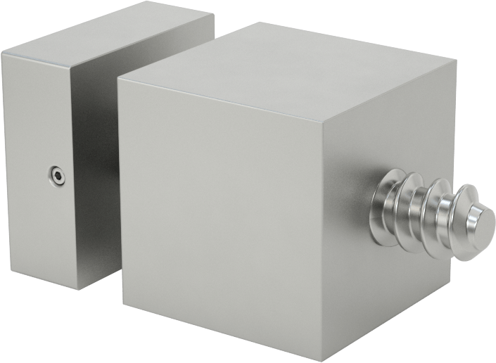 İki Parçalı Mesafe Paneli Asma Braketi, 1/4" Maksimum Panel Kalınlığı için, 1“ ve 3/8” Uzun Kenarlar, 1" Yükseklik