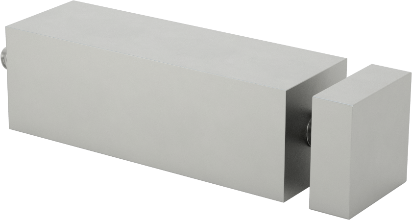 İki Parçalı Mesafe Paneli Asma Braketi, 1/4" Maksimum Panel Kalınlığı için, 3“ ve 3/8” Uzun Kenarlar, 1" Yükseklik