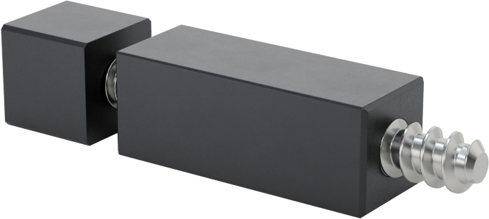 İki Parçalı Mesafe Paneli Asma Braketi, 1/8" maksimum panel kalınlığı için, Siyah, 1“ ve 3/8” Uzun Kenarlar, 3/8" Yükseklik