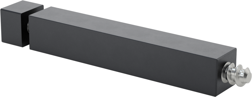 İki Parçalı Mesafe Paneli Asma Braketi, 1/8" maksimum panel kalınlığı için, Siyah, 3“ ve 3/8” Uzun Kenarlar, 1/2" Yükseklik