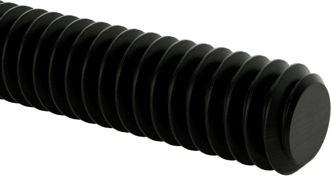 Ultra Yüksek Sıcaklık Karbon Fiber Dişli Çubuk, 1/4"-20 Diş, 3 Fit Uzunluk