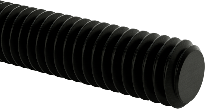 Ultra Yüksek Sıcaklık Karbon Fiber Dişli Çubuk, 5/16"-18 Diş, 3 Fit Uzunluk