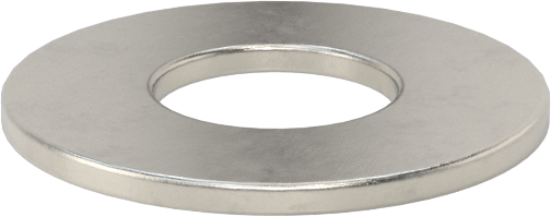 18-8 Paslanmaz Çelik Pul, 7/16" Vida Boyutu için, Genel Amaçlı, 0.50" ID, 1.125" OD