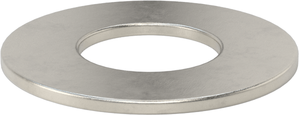 18-8 Paslanmaz Çelik Pul, 1-1/4" Vida için, Genel Amaçlı, 1.312" ID, 2.750" OD
