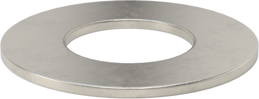 18-8 Paslanmaz Çelik Pul, 11/16" Vida Boyutu için, Genel Amaçlı, 0.75" ID, 1.50" OD