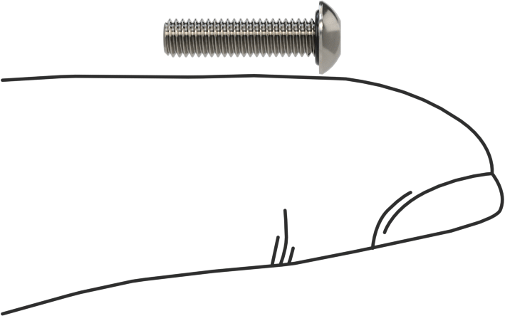 Sızdırmaz Paslanmaz Çelik Kurcalamaya Dayanıklı Düğme Başlı Torx Vidaları, Buna-N Kauçuk O-Ring ile, M3 x 0,5 mm Dişli, 12 mm Uzunluk