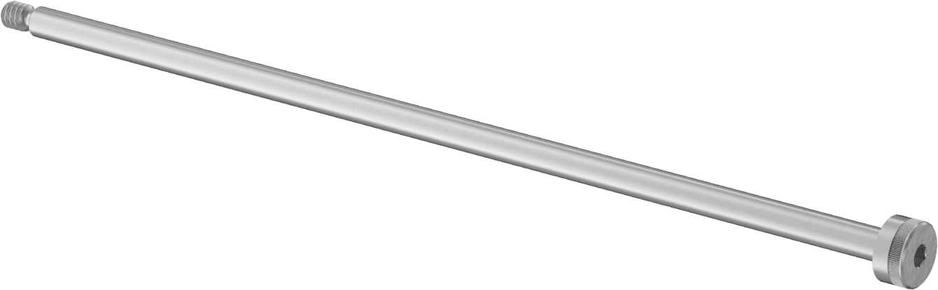 18-8 Paslanmaz Çelik Omuzlu Vida, 1/8" Omuz Çapı, 4-40 Diş
