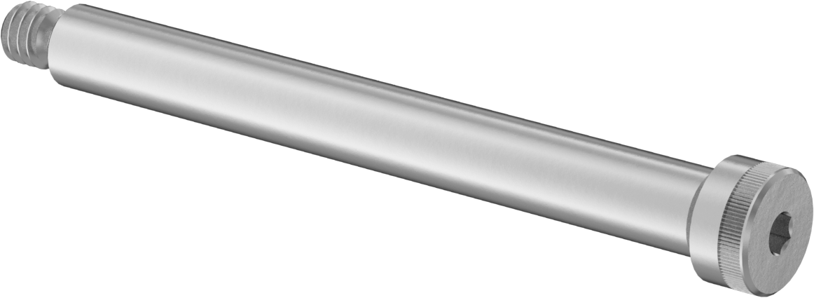 18-8 Paslanmaz Çelik Omuzlu Vida, 7/32" Omuz Çapı, 8-32 Diş