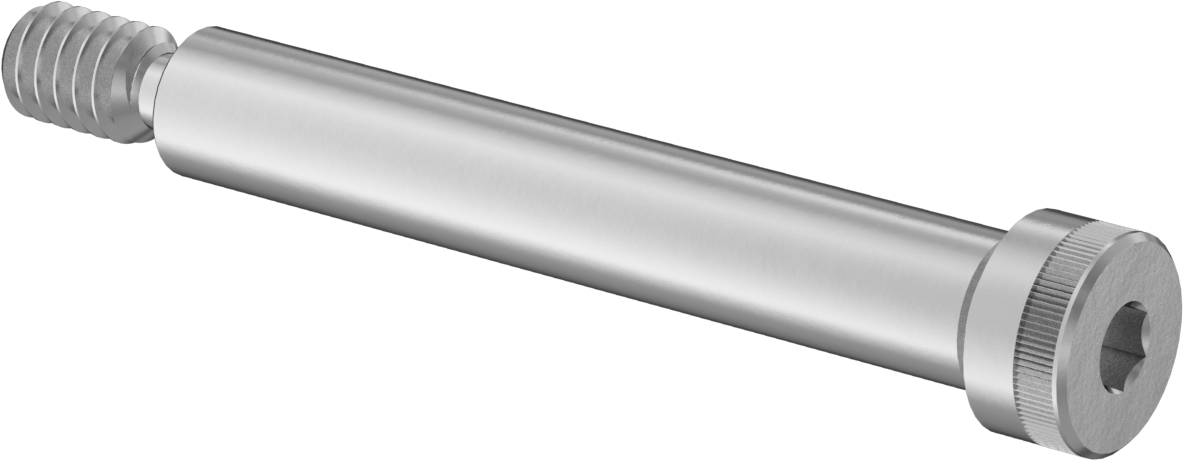 18-8 Paslanmaz Çelik Omuzlu Vida, 5/16" Omuz Çapı, 1/4"-20 Diş
