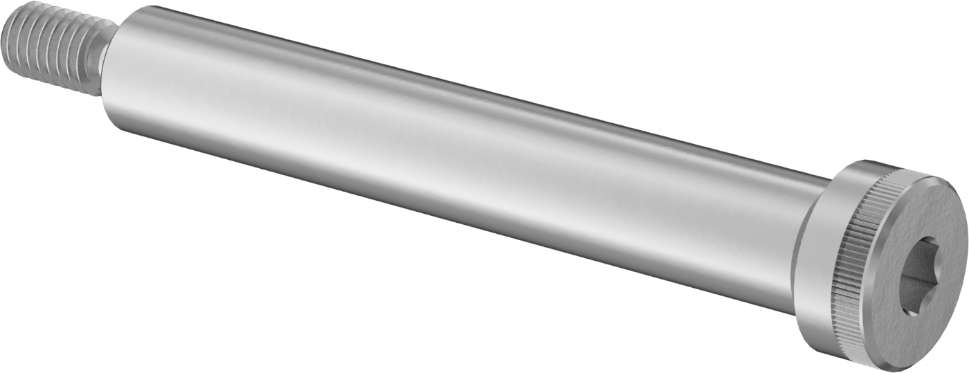 18-8 Paslanmaz Çelik Omuzlu Vida, 5/8" Omuz Çapı, 3/8"-16 Diş