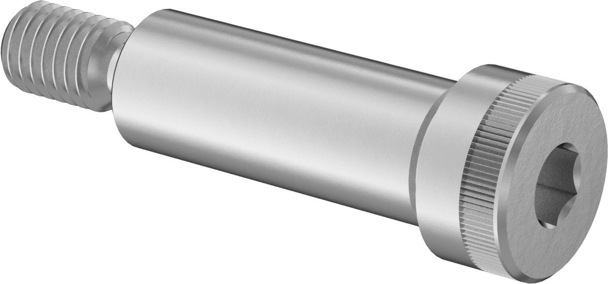 18-8 Paslanmaz Çelik Omuzlu Vida, 3/4" Omuz Çapı, 1/2"-13 Diş