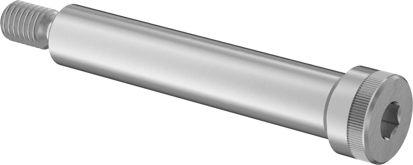 18-8 Paslanmaz Çelik Omuzlu Vida, 3/4" Omuz Çapı, 1/2"-13 Diş