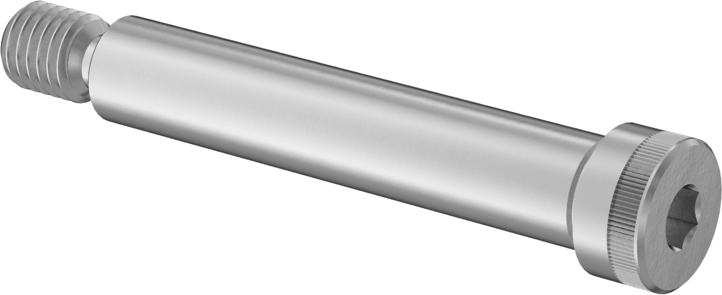 18-8 Paslanmaz Çelik Omuzlu Vida, 3/4" Omuz Çapı, 5/8"-11 Diş