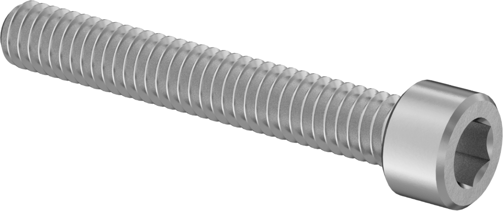 Süper Korozyona Dayanıklı 316 Paslanmaz Çelik Soket Başlı Vida, 1-72 Diş Boyutu, 1/2" Uzunluk, Tam Dişli