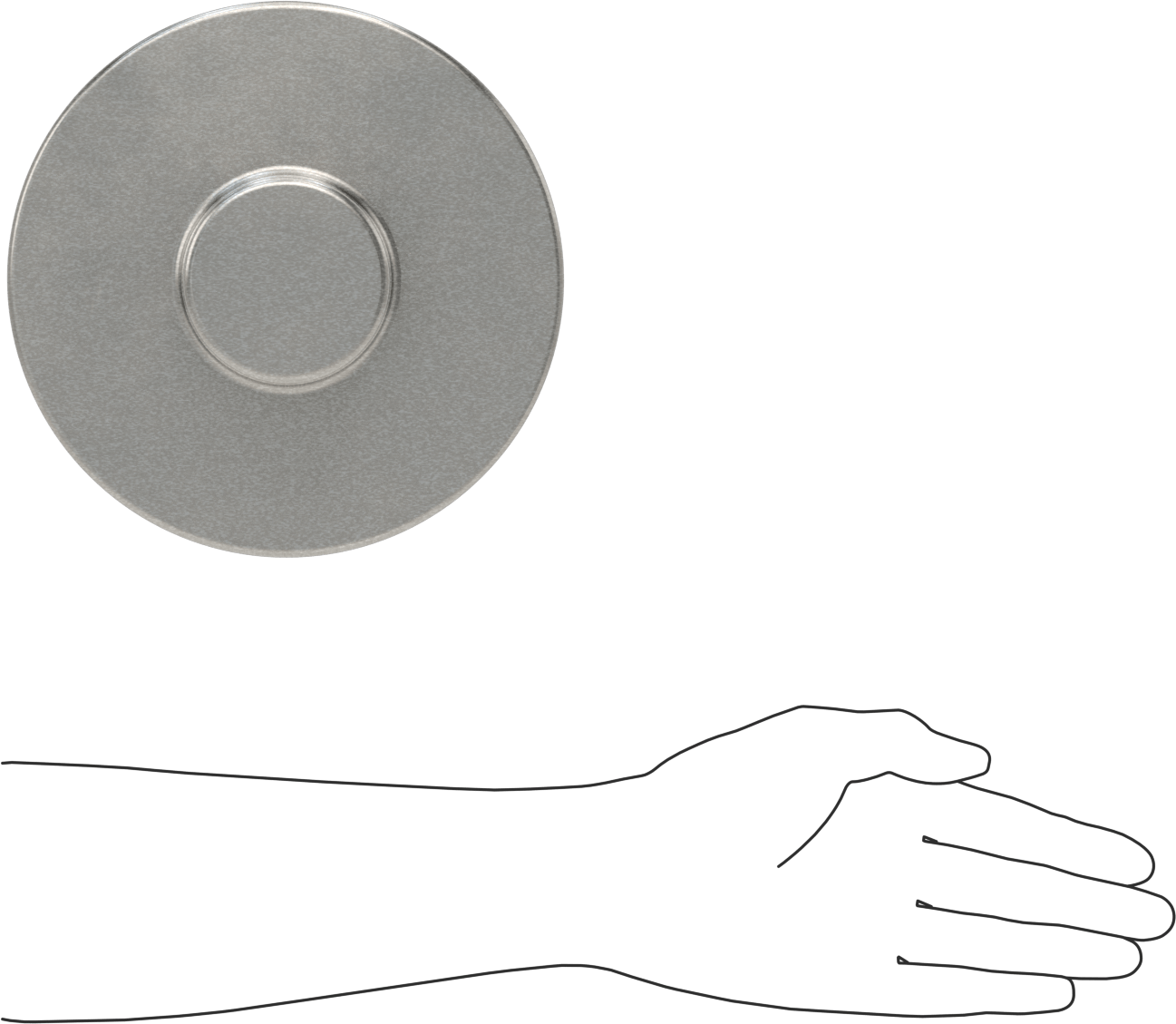 Römork Pimi, Kaynaklı, 4-3/4“ Yükseklik x 8” Toplam Çap