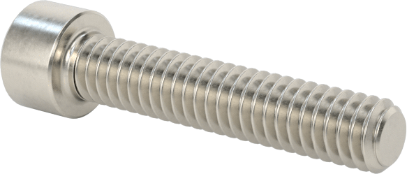 18-8 Paslanmaz Çelik Soket Başlı Vida, 1-72 Diş Boyutu, 3/8" Uzunluk