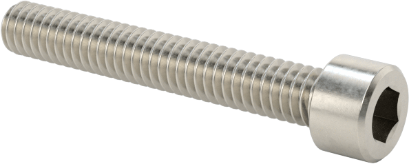 18-8 Paslanmaz Çelik Soket Başlı Vida, 1-72 Diş Boyutu, 1/2" Uzunluk