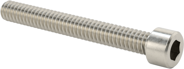 18-8 Paslanmaz Çelik Soket Başlı Vida, 0-80 Diş Boyutu, 1/2" Uzunluk