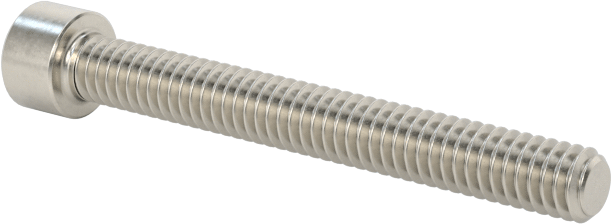 18-8 Paslanmaz Çelik Soket Başlı Vida, 1-72 Diş Boyutu, 5/8" Uzunluk