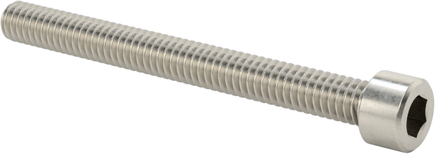 18-8 Paslanmaz Çelik Soket Başlı Vida, 1-72 Diş Boyutu, 3/4" Uzunluk