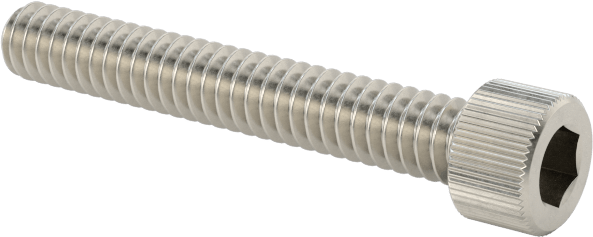 18-8 Paslanmaz Çelik Soket Başlı Vida, 1-64 Diş Boyutu, 1/2" Uzunluk