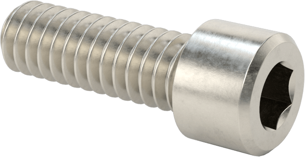 Sol Dişli 18-8 Paslanmaz Çelik Soket Başlı Vida, 1/4"-20 Diş Boyutu, 3/4" Uzunluk