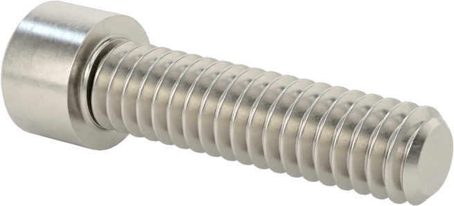 Sol Dişli 18-8 Paslanmaz Çelik Soket Başlı Vida, 1/4"-20 Diş Boyutu, 1" Uzunluk