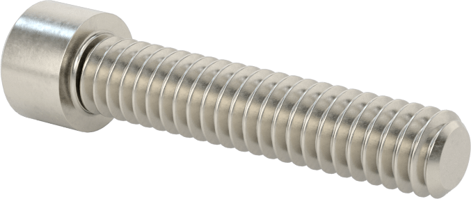 Sol Dişli 18-8 Paslanmaz Çelik Soket Başlı Vida, 1/4"-20 Diş Boyutu, 1-1/4" Uzunluk