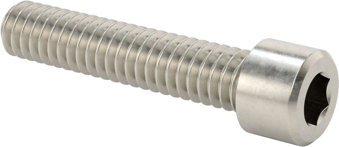 Sol Dişli 18-8 Paslanmaz Çelik Soket Başlı Vida, 1/4"-20 Diş Boyutu, 1-1/4" Uzunluk