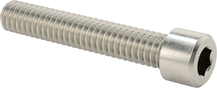 Sol Dişli 18-8 Paslanmaz Çelik Soket Başlı Vida, 1/4"-20 Diş Boyutu, 1-1/2" Uzunluk