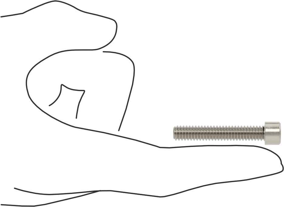 Sol Dişli 18-8 Paslanmaz Çelik Soket Başlı Vida, 1/4"-20 Diş Boyutu, 1-1/2" Uzunluk