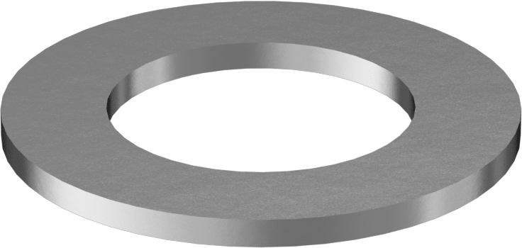 18-8 Paslanmaz Çelik ASME Pul, 1-1/8" Vida Boyutu için, Dar ASME Tanımı