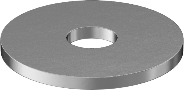 18-8 Paslanmaz Çelik ASME Pul, 1/4" Vida Boyutu için, Geniş ASME Tanımı
