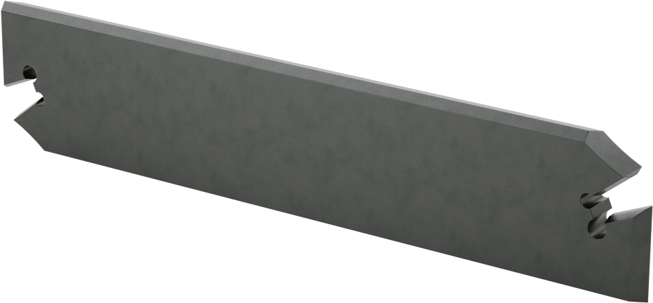 Kesme ve Yiv Açma Karbür Uçları için Tutucu, Bıçak Stili, 5,5" Maksimum Kesme Derinliği, 5-7/8“ Uzunluk x 0,268” Genişlik