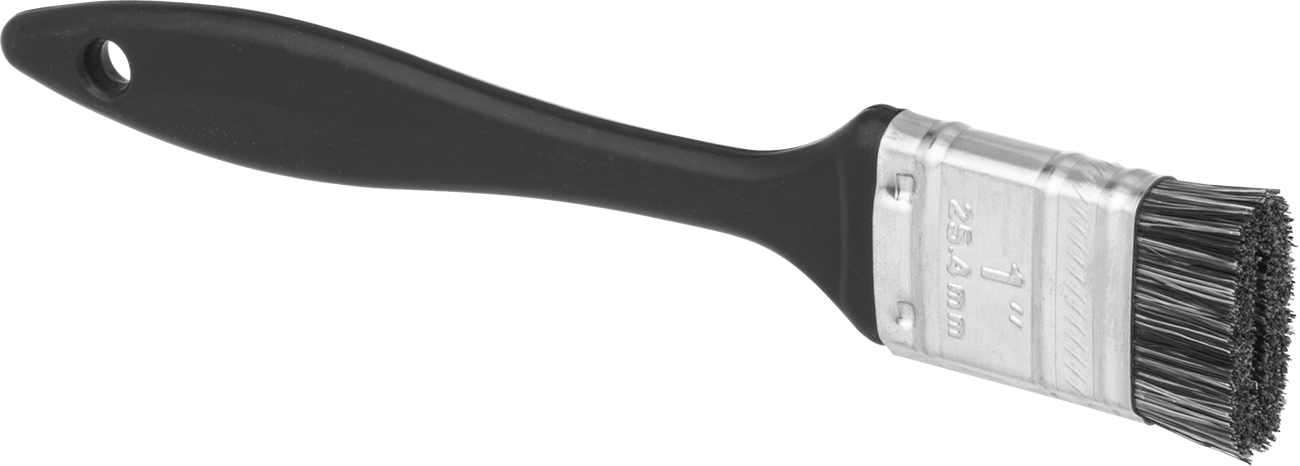 Kalın Solvent Bazlı Boya ve Kaplama için Düz Fırça, 1“ Genişlik x 1/2” Uzunluk Kıllar