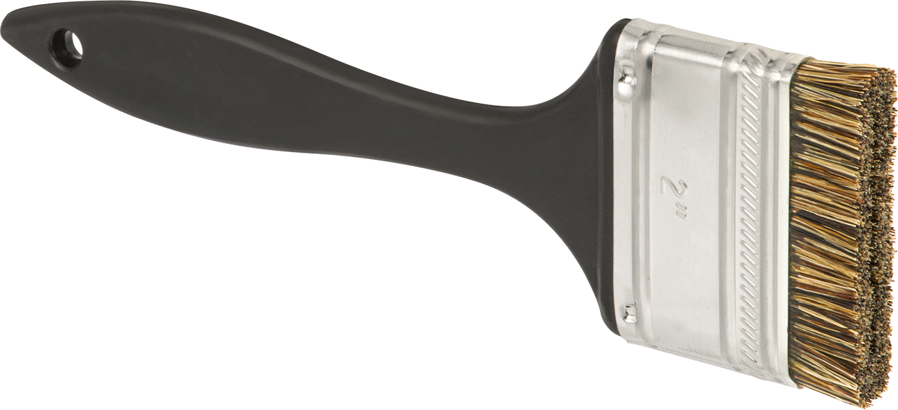Kalın Solvent Bazlı Boya ve Kaplama için Düz Fırça, 2“ Genişlik x 1/2” Uzunlukta Kıllar