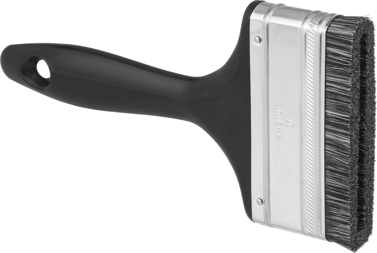 Kalın Solvent Bazlı Boya ve Kaplama için Düz Fırça, 4“ Genişlik x 1/2” Uzunluk Kıllar
