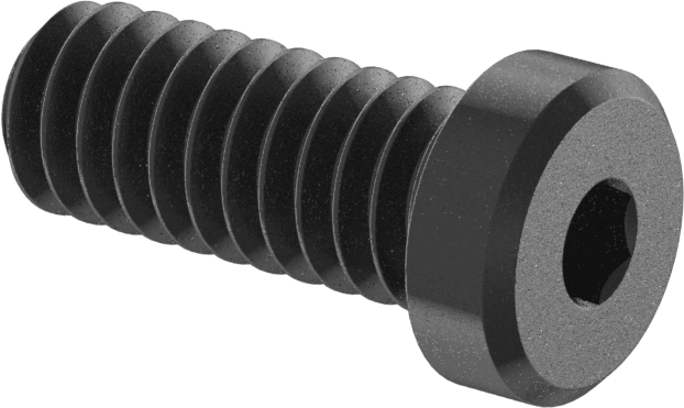 Alaşımlı Çelik Düşük Profilli Soket Başlı Vida, Altıgen Tahrik, Siyah Oksit, 1/4"-20 Diş Boyutu, 5/8" Uzunluk