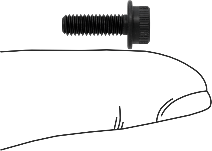 Flanşlı Soket Başlı Vida, M4 x 0,7 mm Diş, 12 mm Uzunluk