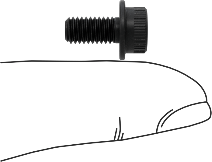Flanşlı Soket Başlı Vida, M5 x 0,8 mm Diş, 10 mm Uzunluk