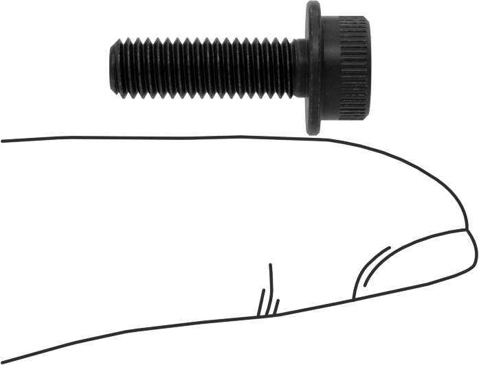 Flanşlı Soket Başlı Vida, M5 x 0,8 mm Diş, 16 mm Uzunluk