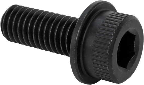 Flanşlı Soket Başlı Vida, M6 x 1 mm Diş, 16 mm Uzunluk