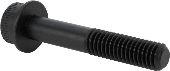 Flanşlı Soket Başlı Vida, Siyah Oksitli Alaşımlı Çelik, M6 x 1 mm Diş, 35 mm Uzunluk