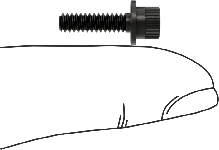 Flanşlı Soket Başlı Vida, 6-32 Diş Boyutu, 1/2" Uzunluk