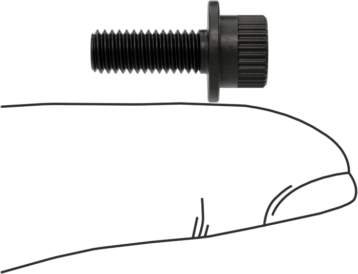 Flanşlı Soket Başlı Vida, 10-32 Diş Boyutu, 1/2" Uzunluk