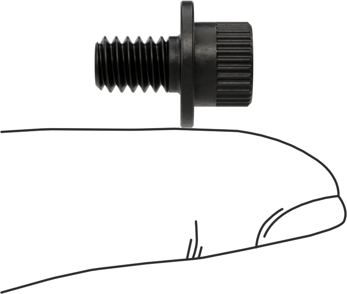 Flanşlı Soket Başlı Vida, 1/4"-20 Diş Boyutu, 3/8" Uzunluk