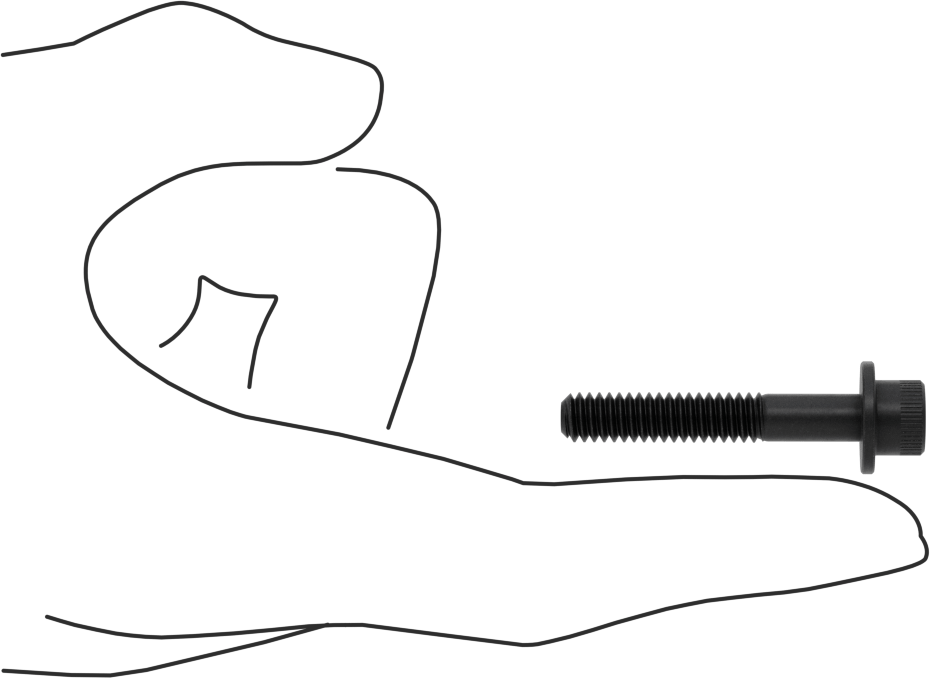 Flanşlı Soket Başlı Vida, 1/4"-20 Diş Boyutu, 1-1/2" Uzunluk